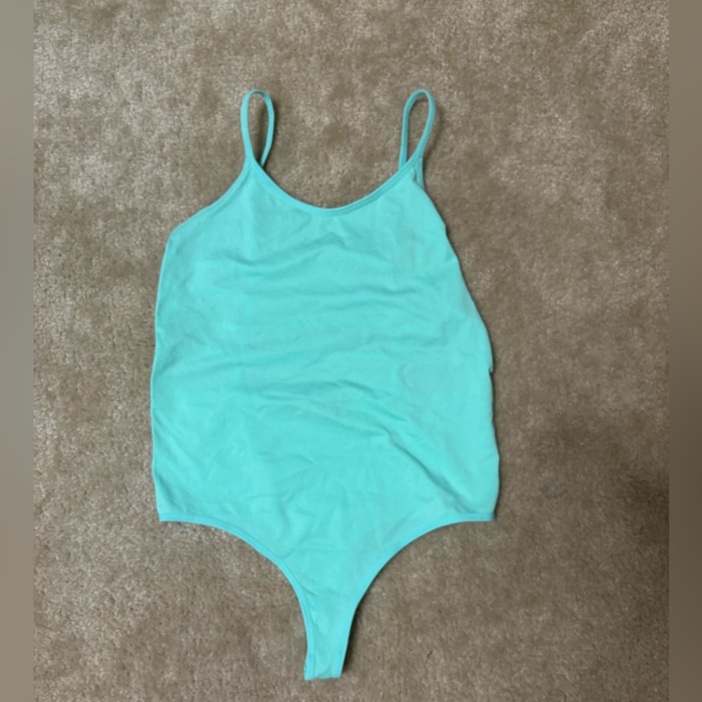 Soho Girls Aqua Green Strappy Bodysuit
